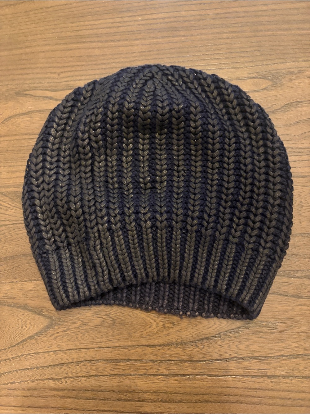 American Eagle AE Knit Rib Beanie Hat - Black